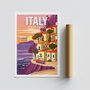 Wallity Italy Positano - 2013 Póster A3 Acabado Mate Satinado 29,7 x 42 cm